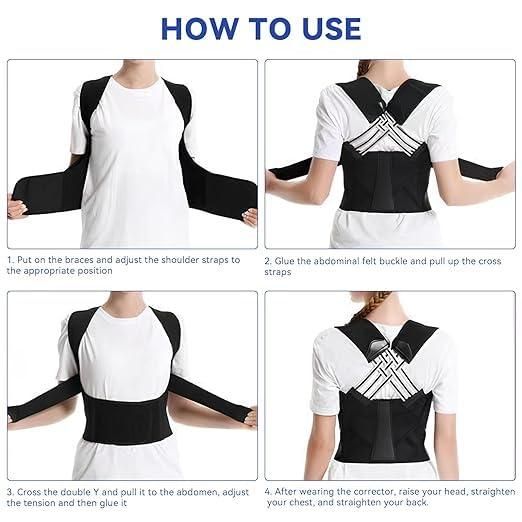 Adjustable Posture Corrector Belt – Back Support for Men & Women