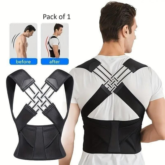 Adjustable Posture Corrector Belt – Back Support for Men & Women