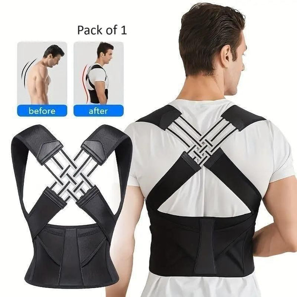 Adjustable Posture Corrector Belt – Back Support for Men & Women